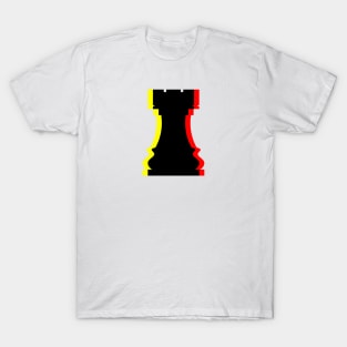 Trippy Rook Piece (Yellow and Red) T-Shirt